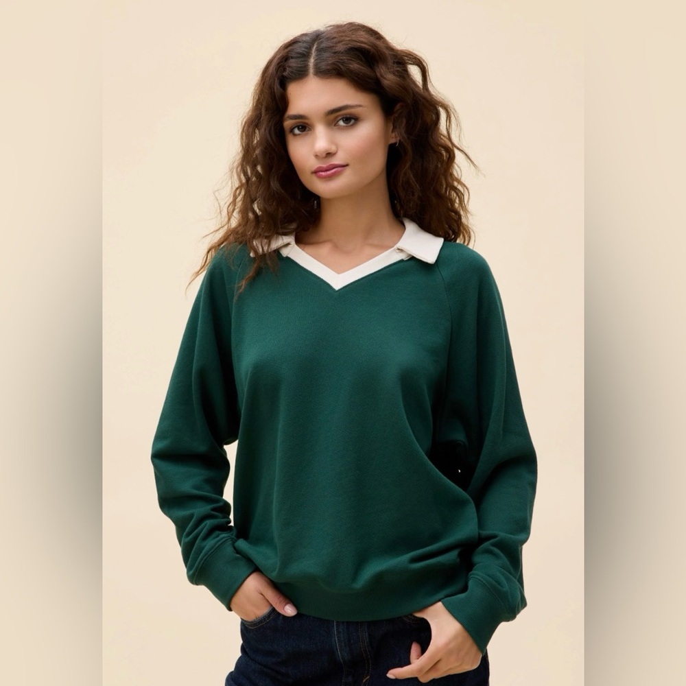 Daydreamer Polo Sweatshirt size Large NWT